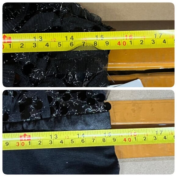 City Studios Womens Juniors Paillettes Mini Fit & Flare Dress Sz 11/12 Black - Picture 10 of 11